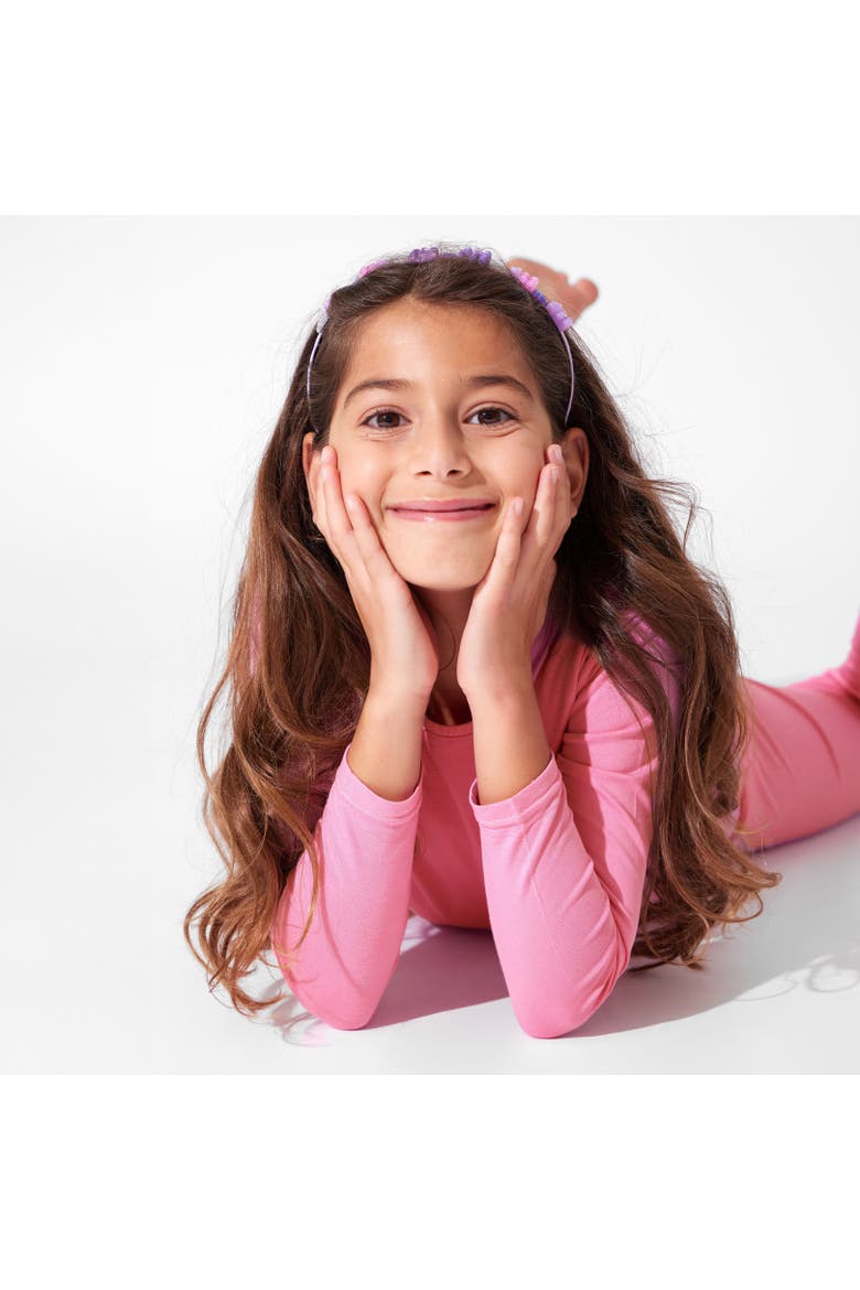 Kids' Bubblegum Pink Set of 2 Piece Pajamas, Alternate, color, Bubblegum Pink