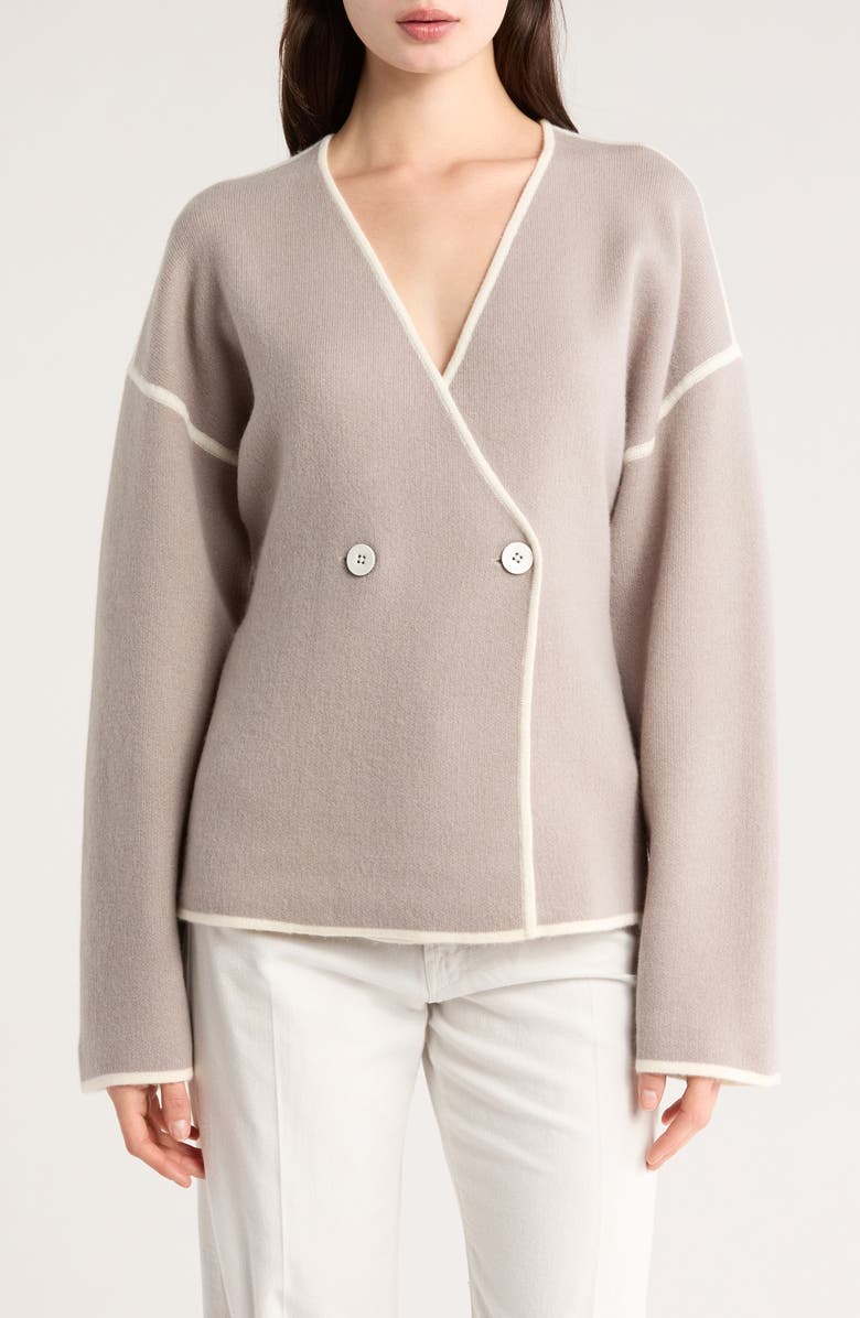 Derek Lam 10 Crosby Maslin Reversible Double Face Stretch Wool & Cashmere Coat, Main, color,