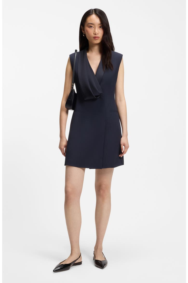 Danjanal Sleeveless Tuxedo Minidress, Alternate, color, SKY CAPTAIN
