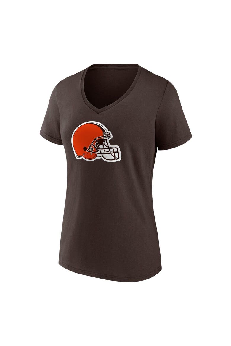 Women's Fanatics Branded Deshaun Watson Brown Cleveland Browns Player Icon Name & Number V-Neck T-Shirt, Alternate, color, Brown
