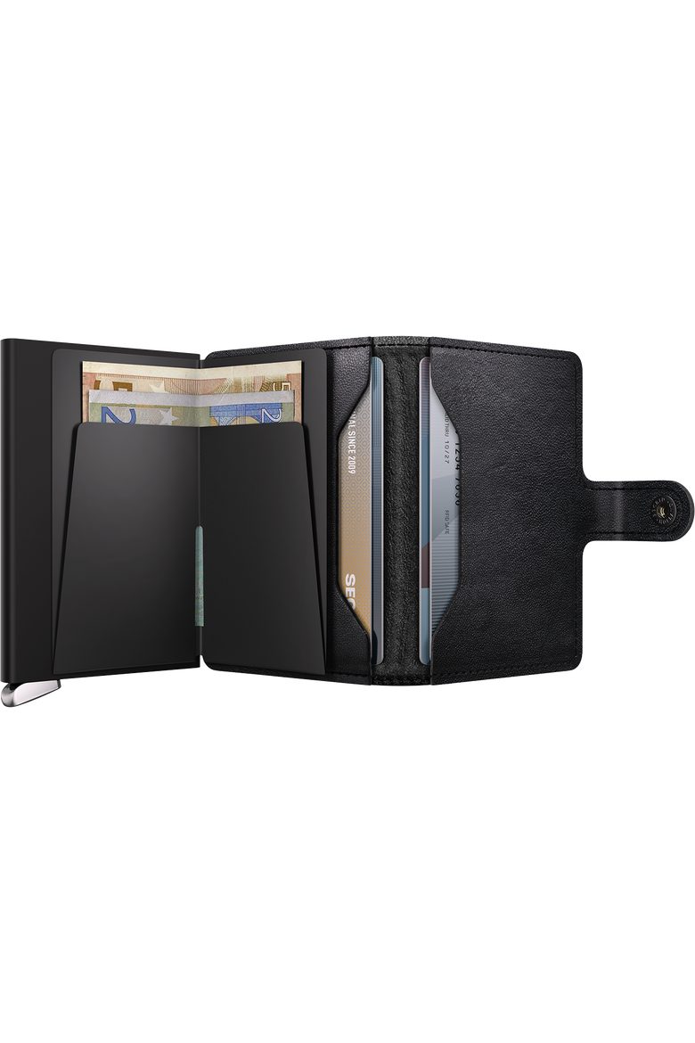 Premium Miniwallet+ Emboss Lines, Alternate, color, Black