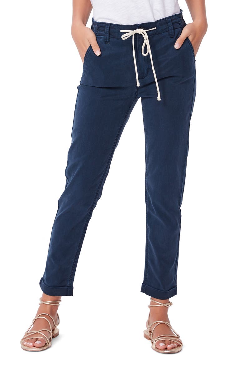 Christy Drawstring Waist Pants, Main, color, FRENCHWATR