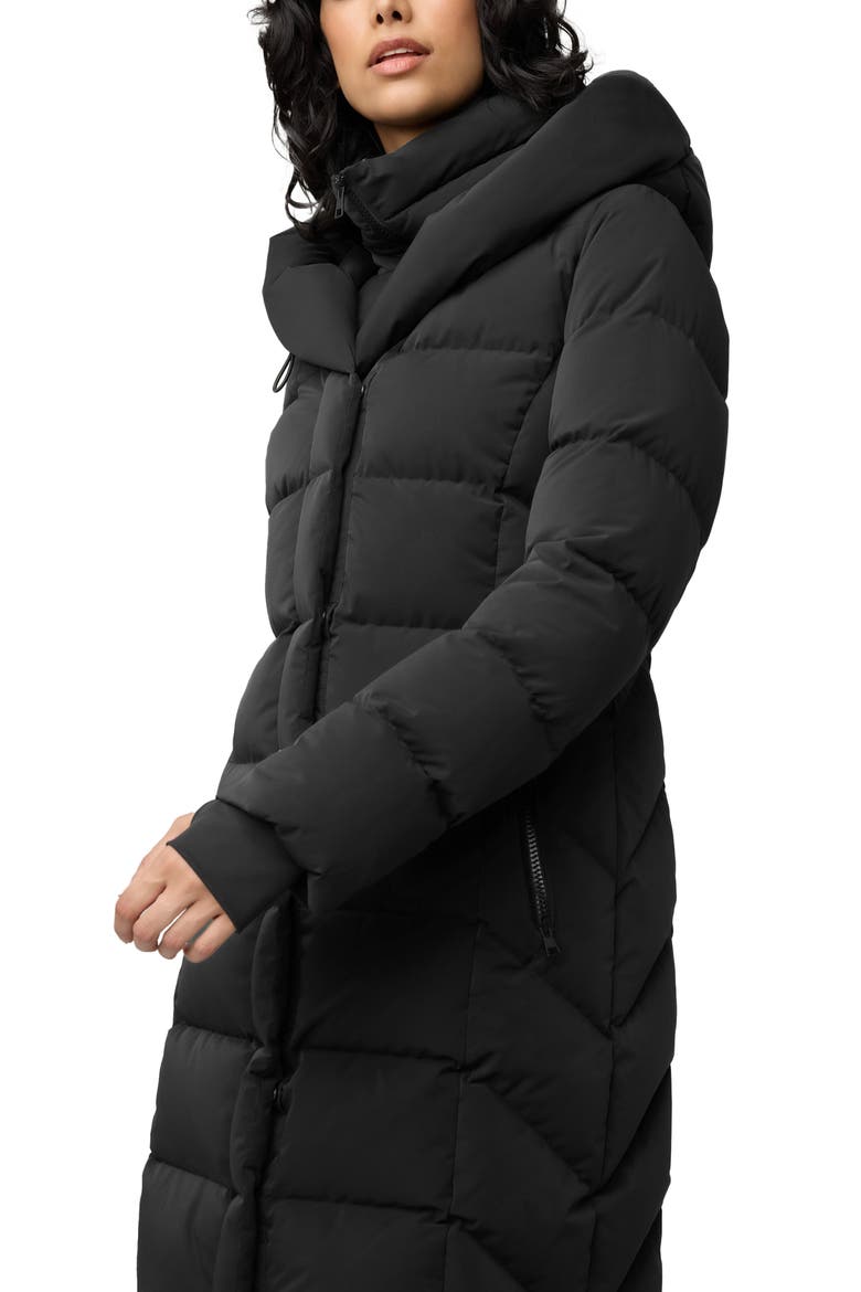 Sonny Water Repellent 700 Fill Power Down Coat, Alternate, color, BLACK