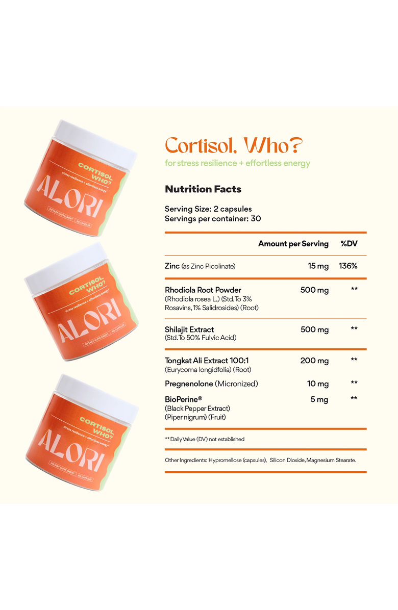 ALORI Cortisol Supplement, Alternate, color, NO COLOR