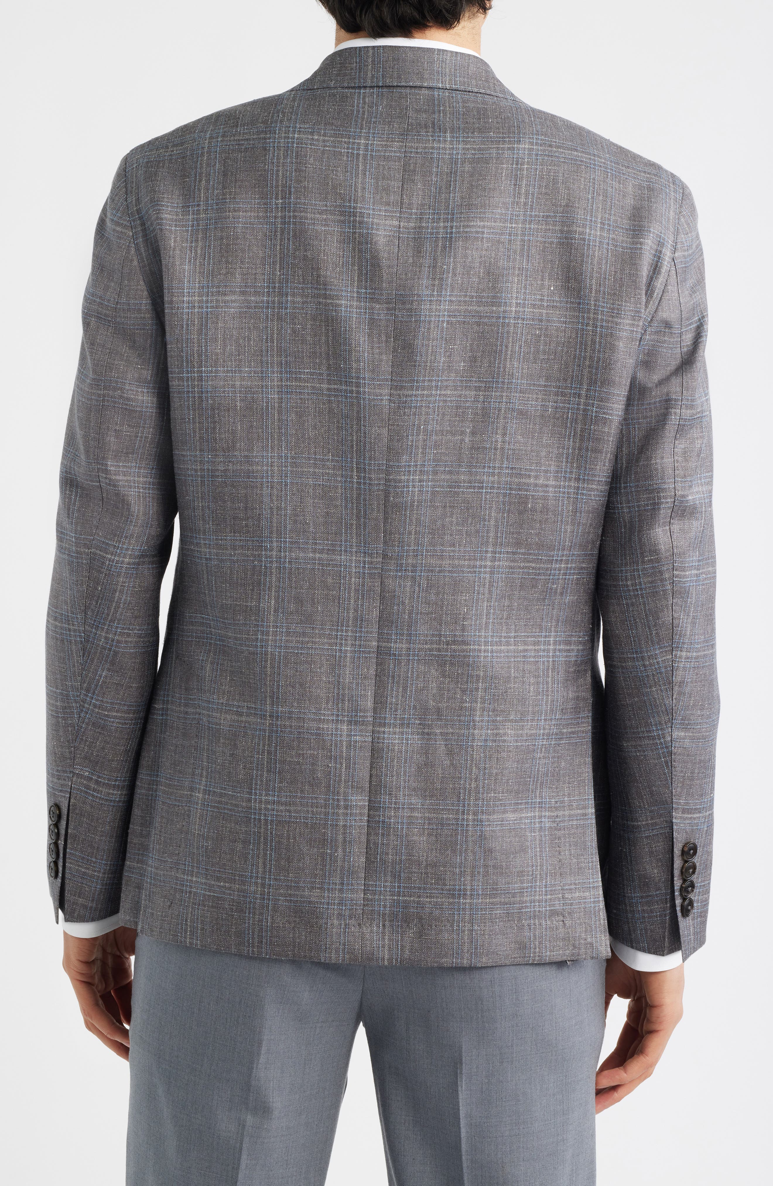 Crown Crafted Pearce Tailored Fit Plaid Soft Sport Coat - image 2