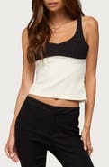 EDIKTED Clarinda Contrast Trim Tank