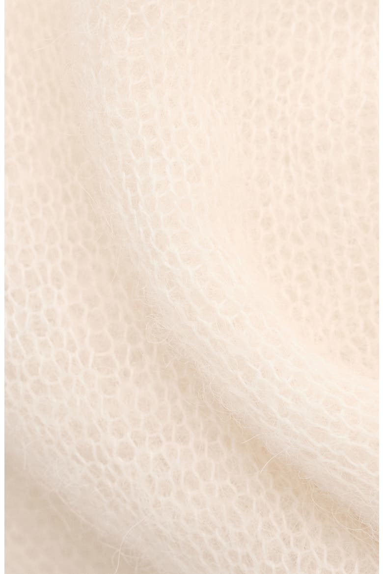 Semisheer Alpaca Blend Sweater, Alternate, color, ECRU