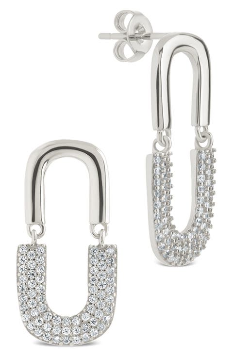 Ellie Radiant Arc Drop Earrings