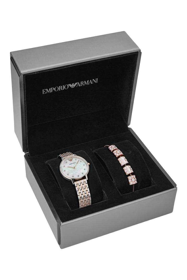 Bracelet Watch Set, Alternate, color, SILVER