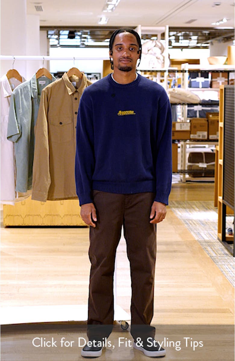 Archie Relaxed Straight Leg Stretch Sateen Pants, sales video thumbnail
