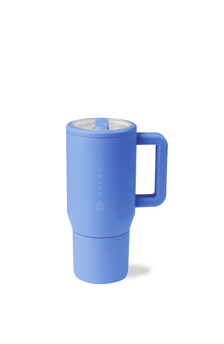 HydroJug Traveler - Water Bottle with Handle & Flip Straw 40oz, Main, color, Light Blue 200Z