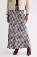 MAX STUDIO Plaid Maxi Skirt