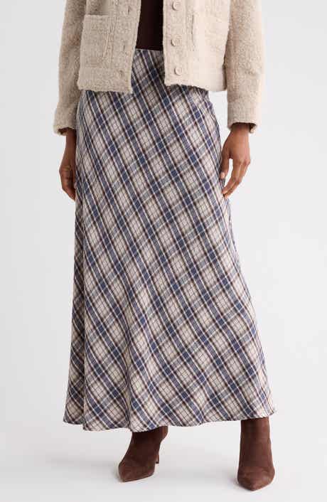 Plaid Maxi Skirt