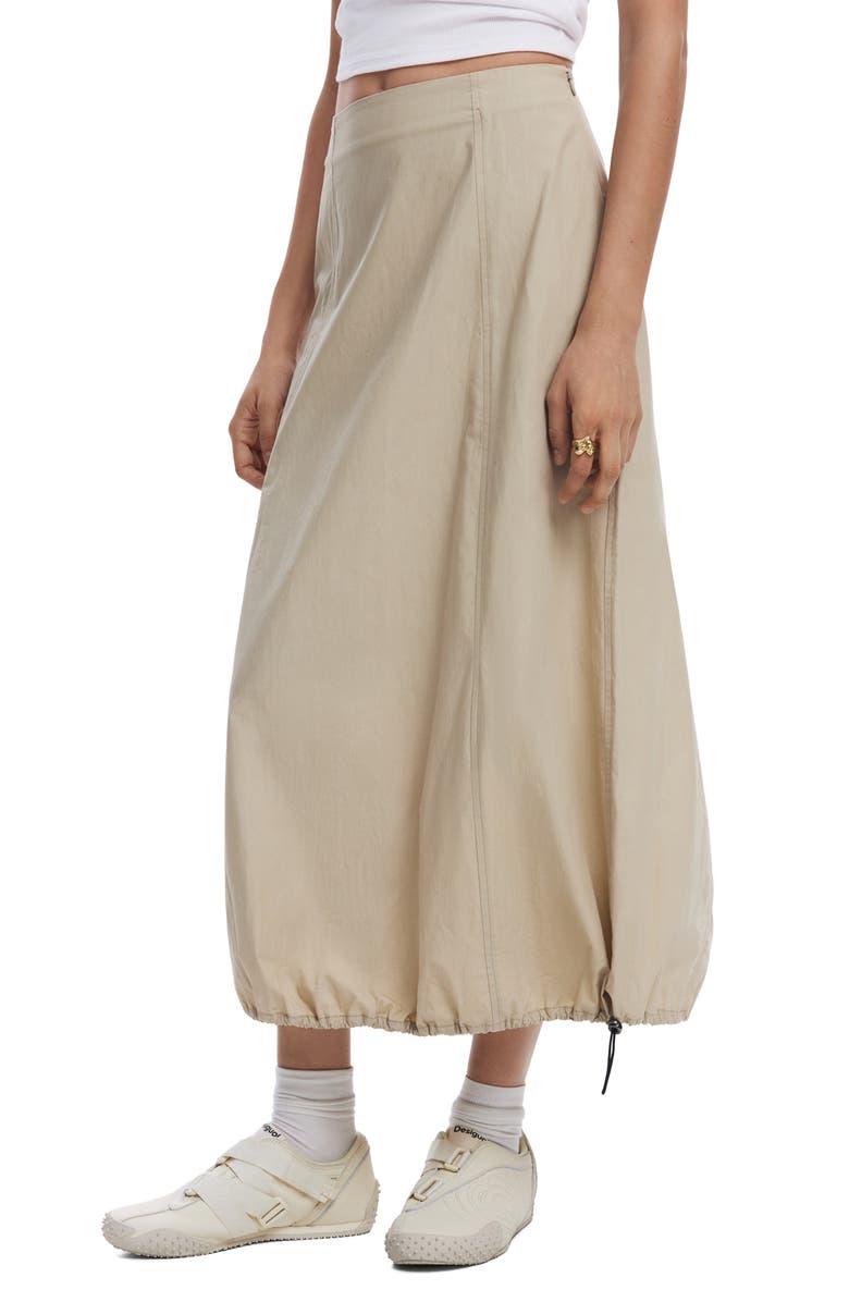 Desigual Drawcord Maxi Skirt, Alternate, color,