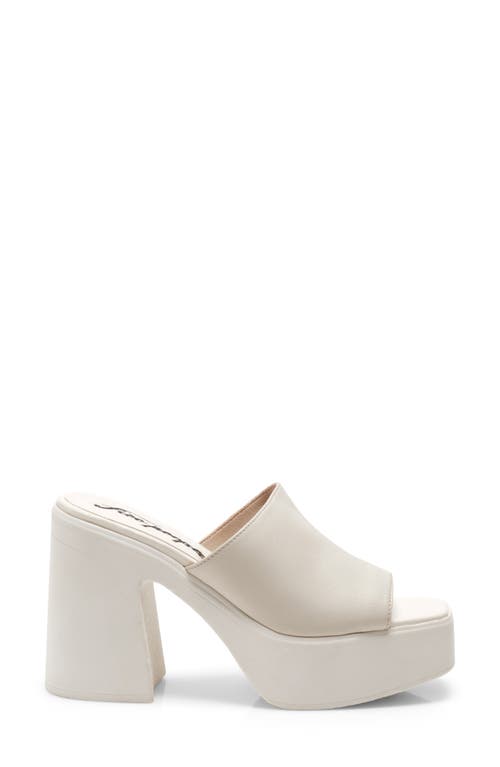 Free People Zoe Platform Slide Sandal In White