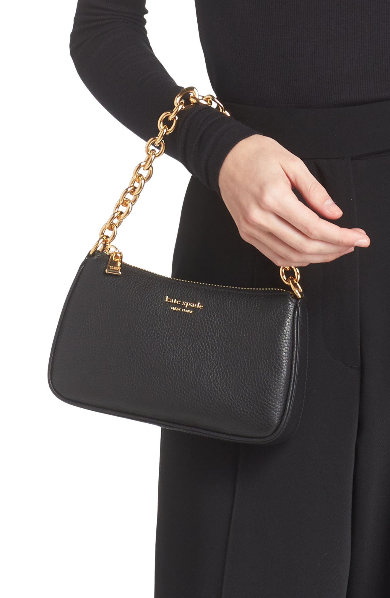 Kate Spade New York small jolie pebble leather crossbody bag, Alternate, color, 