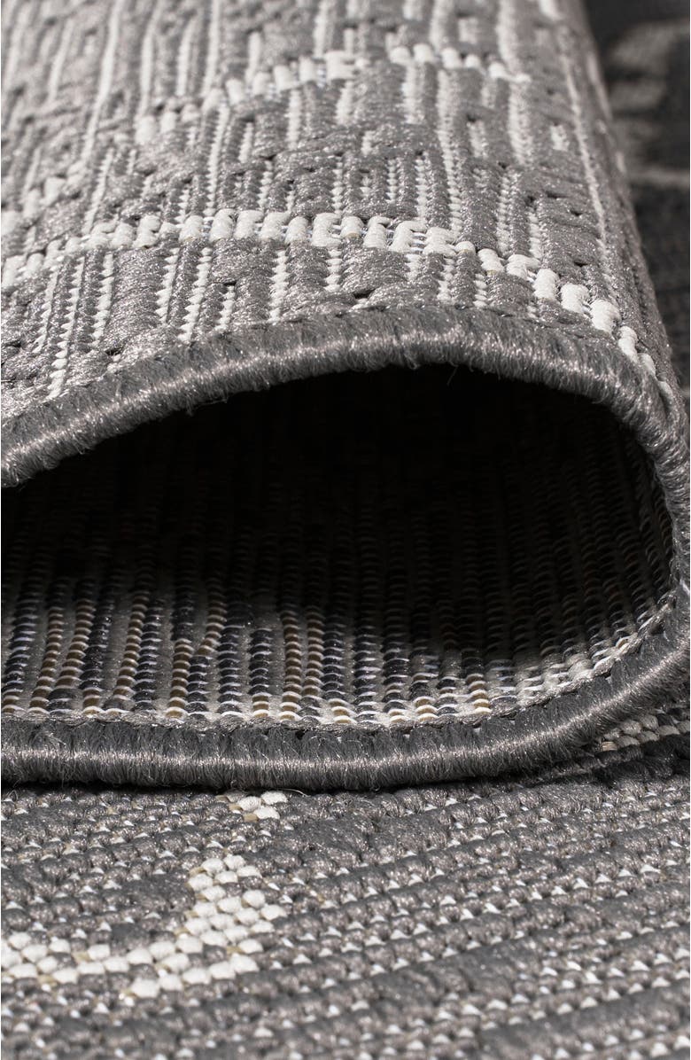 JONATHAN Y Madaba Moroccan Trellis Indoor/Outdoor Area Rug, Alternate, color, Gray/Cream