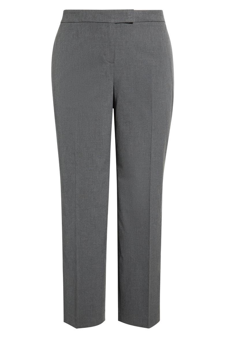High Waist Straight Leg Pants, Main, color, MODERN CHARCOAL