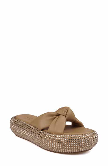 ZIGI Sabella Rhinestone Platform Slide Sandal