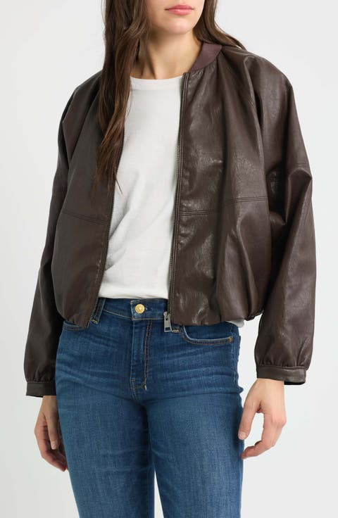 Faux Leather Jacket