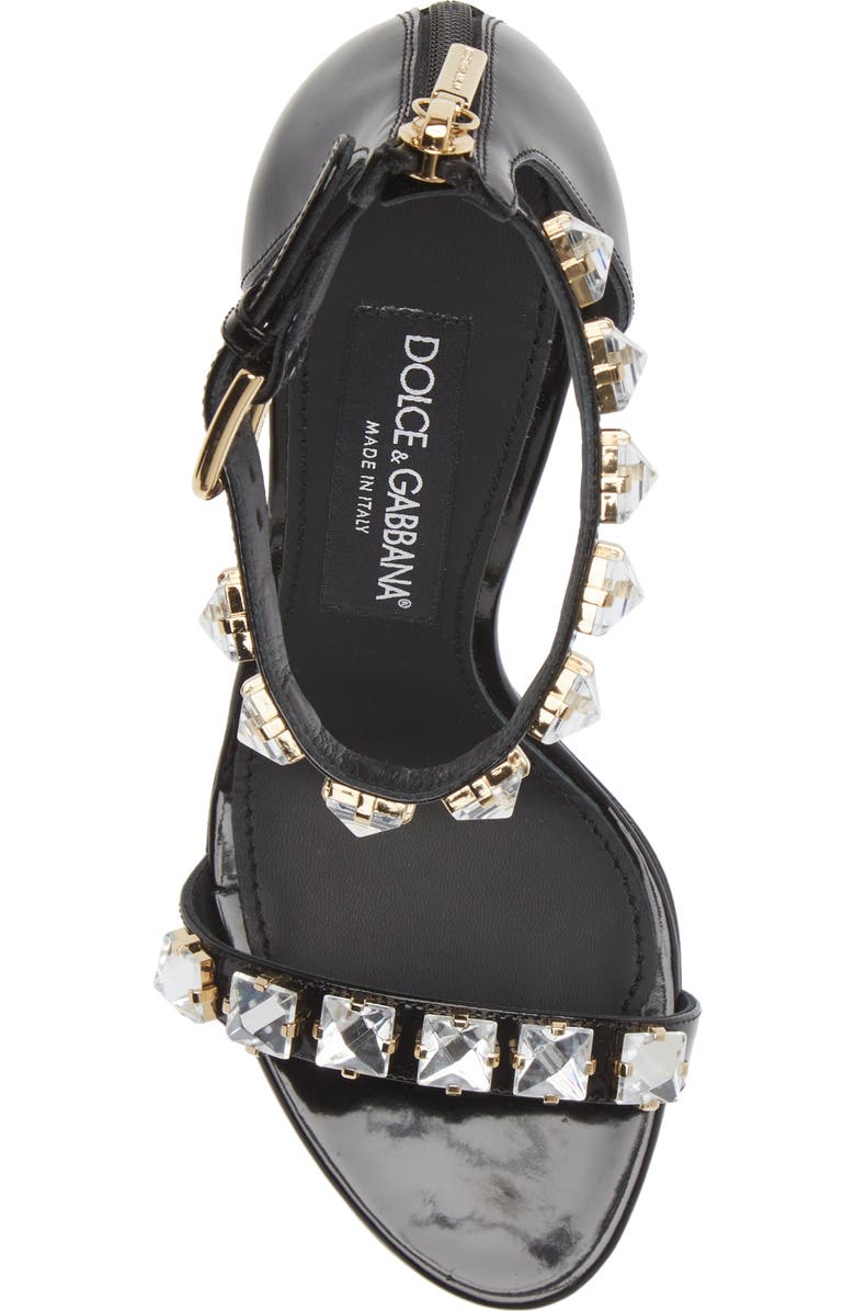 Dolce&Gabbana Strappy Crystal Embellished Sandal, Alternate, color,
