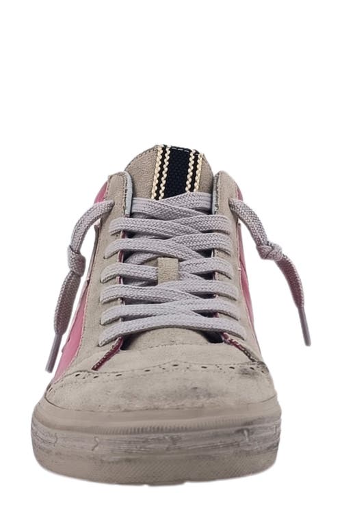 Shushop Paulina Low Top Sneaker In Hot Pink
