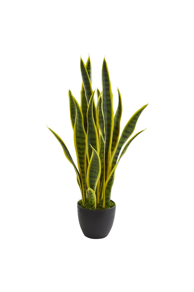 26-in Artificial Sansevieria Snake Plant, Main, color, Green