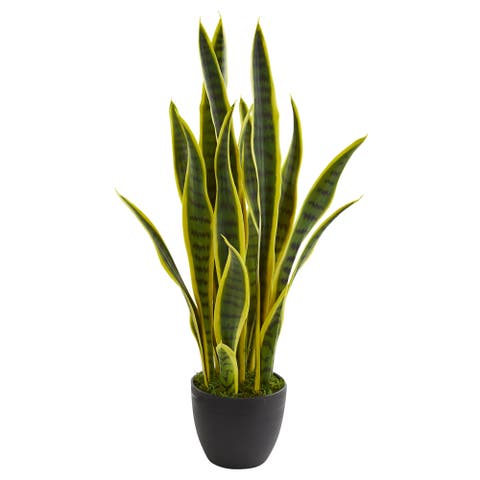 26-in Artificial Sansevieria Snake Plant