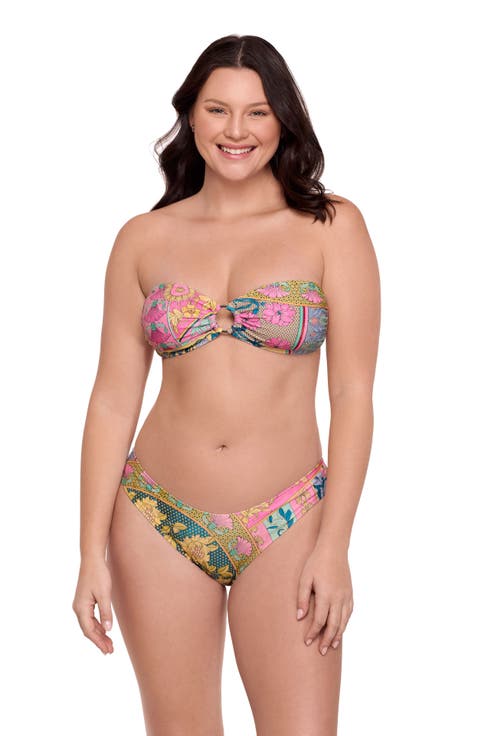 Ring Front Bandeau Bikini Set