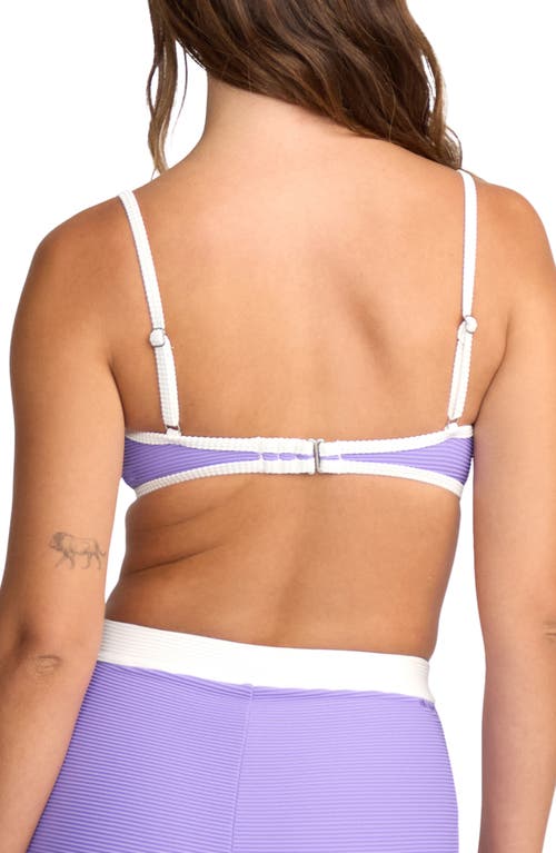 Billabong Tanlines Tami Underwire Bikini Top In Purple