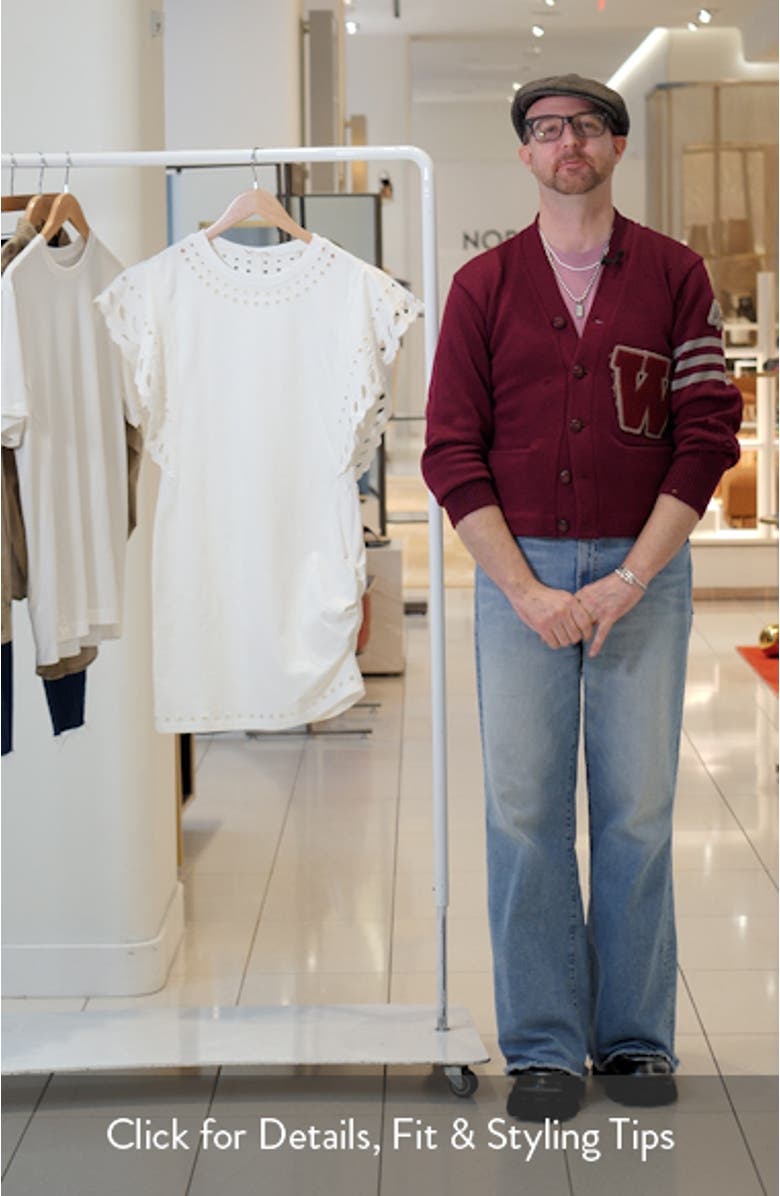 Orlane Eyelet Trim Cotton Dress, sales video thumbnail