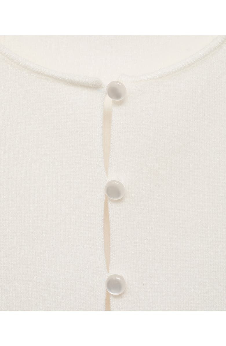 MANGO Fine Knit Sweater Vest, Alternate, color, White