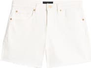 7 For All Mankind Monroe Long High Waist Denim Cutoff Shorts