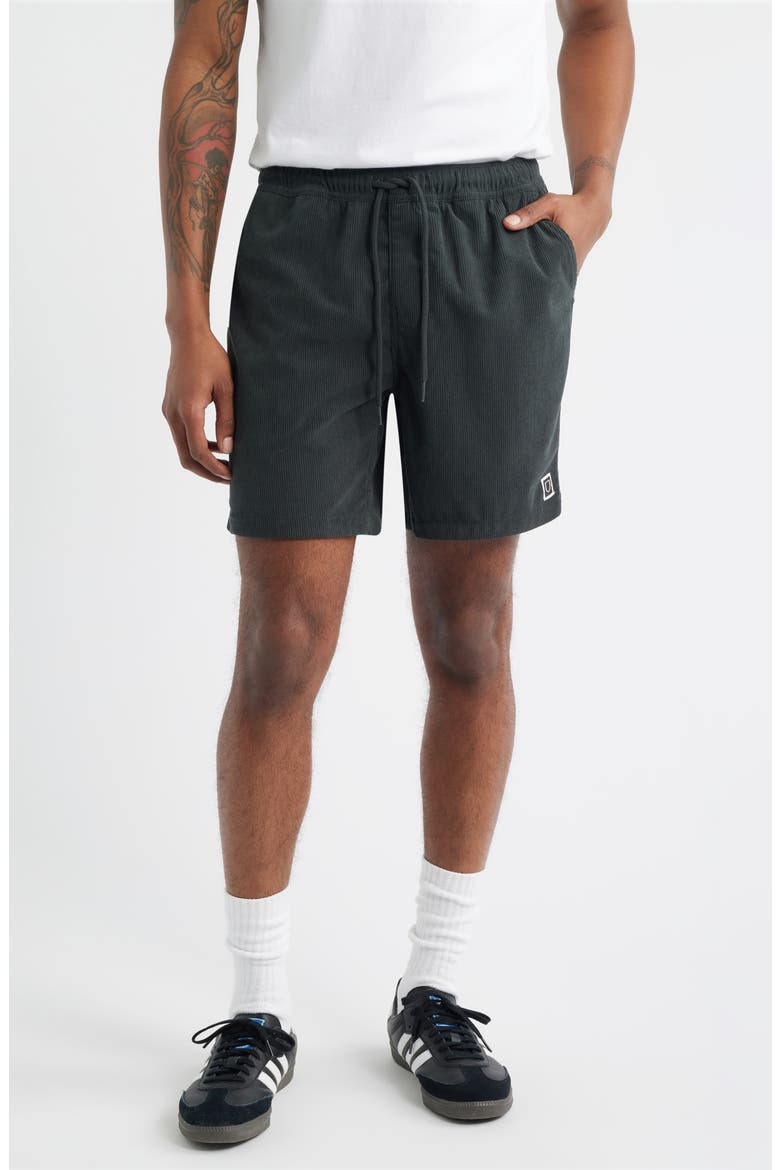 Everyday Corduroy Shorts, Main, color, VINTAGE BLACK