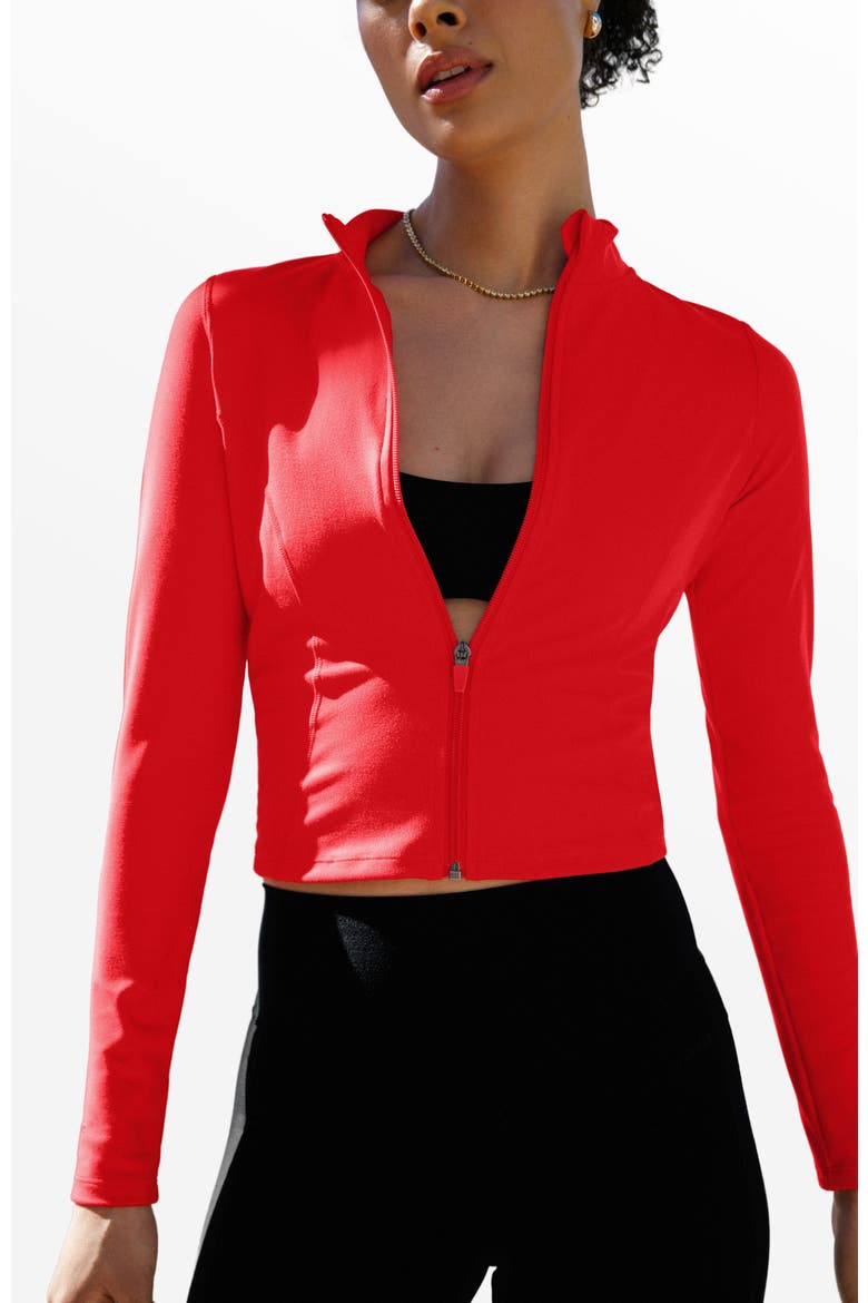 Zip Up Jacket, Main, color, Cherie