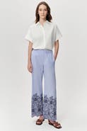 Exquise Abrial Elastic Waist Straight Leg Pants