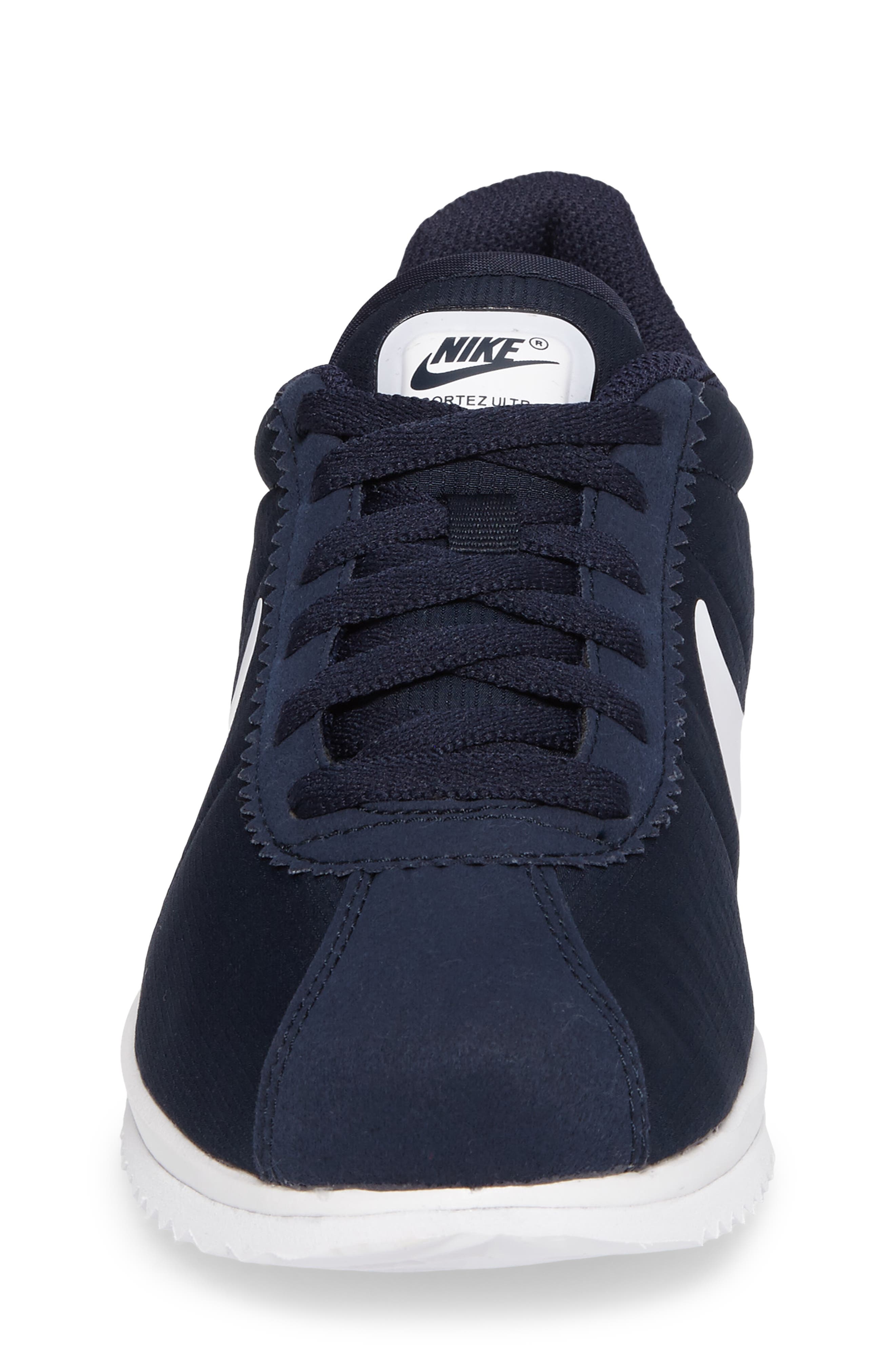 Nike Cortez Sneaker, Alternate, color, Obsidian/ White
