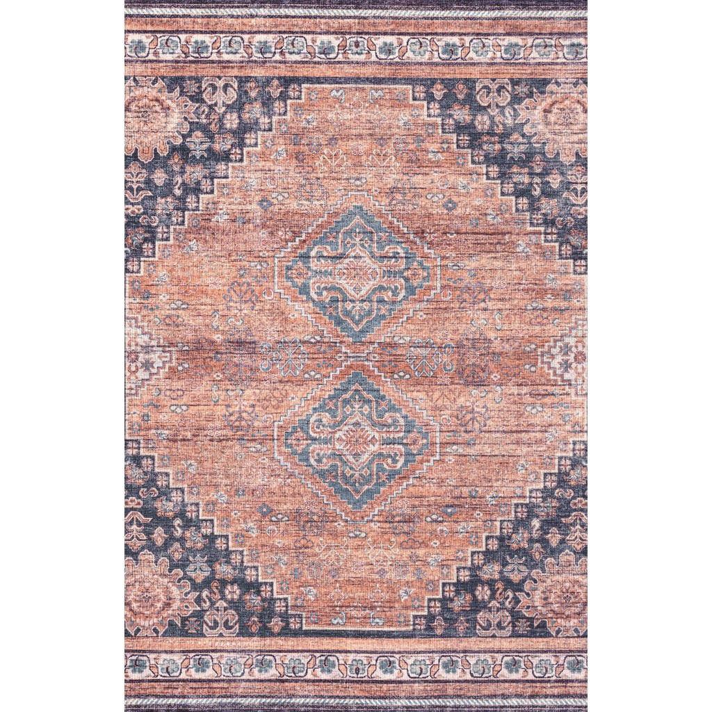 Jonathan Y Dalyan Geometric Medallions Machine-washable Area Rug In Multi