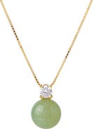 seree Esther Green jade and zircon necklace