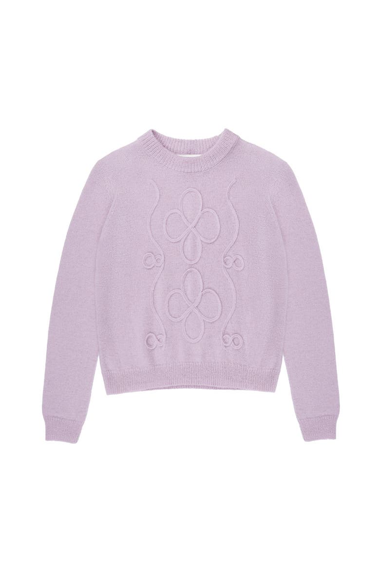Long Sleeve Applique Knit Jumper, Alternate, color, Lilac