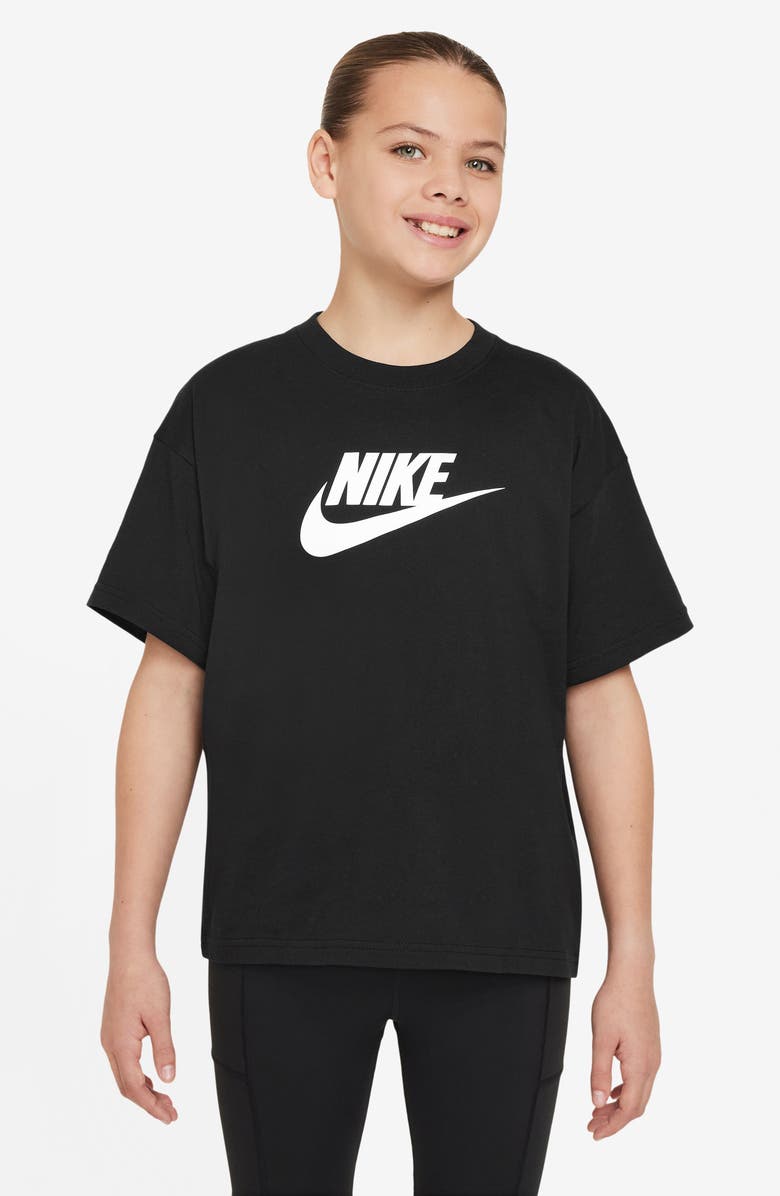 Nike Kids' Sportswear Cotton Graphic T-Shirt, Main, color, 