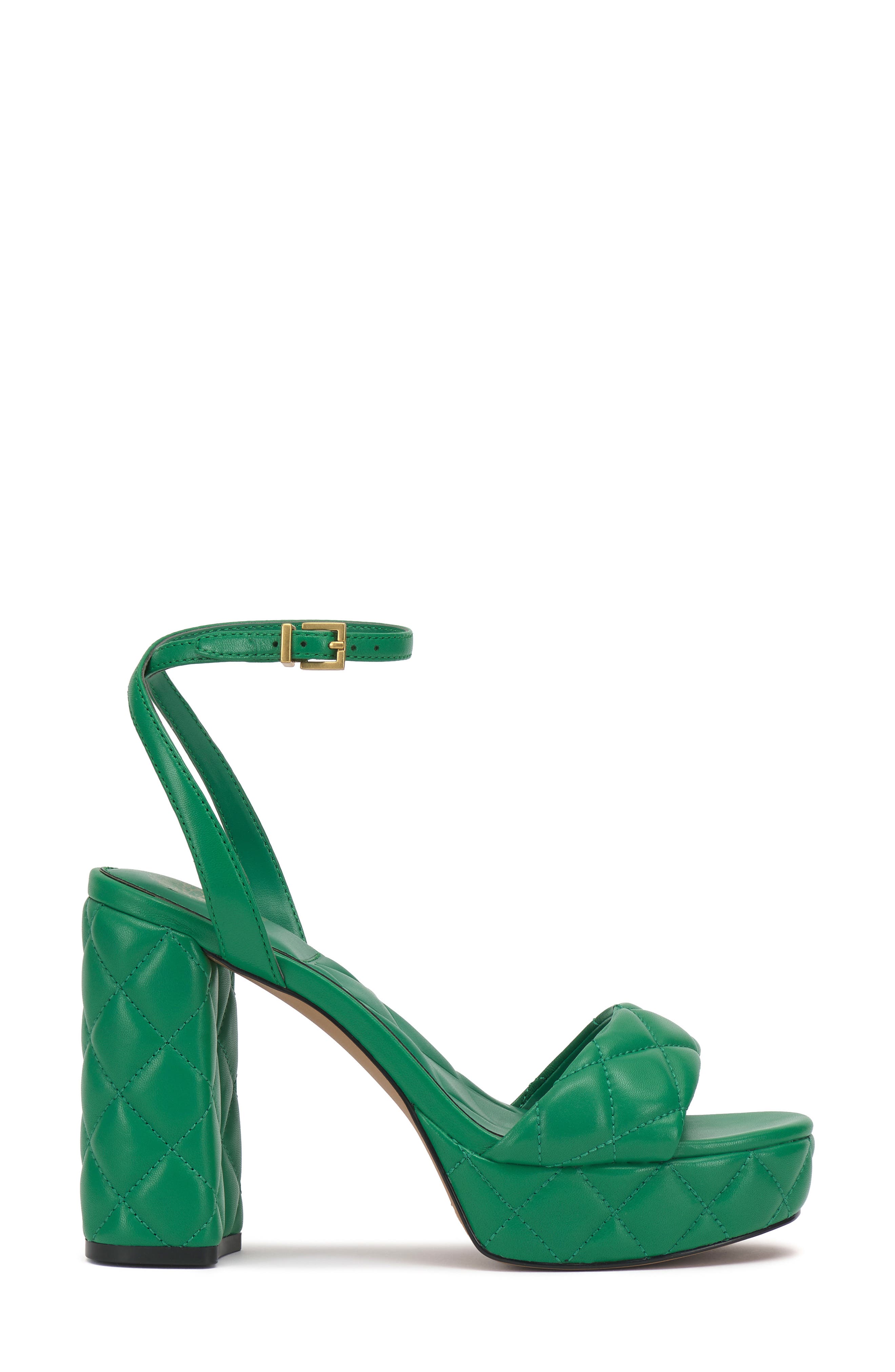 Vince Camuto Pendry Ankle Strap Platform Sandal, Alternate, color, Emerald