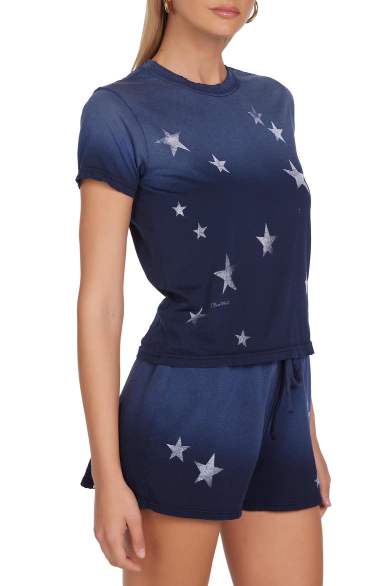 Ursula Vintage Stars Top, Alternate, color, Navy Ombre