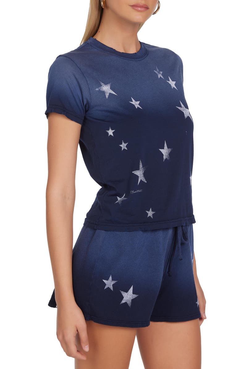 Lauren Moshi Ursula Vintage Stars Top, Alternate, color, Navy Ombre