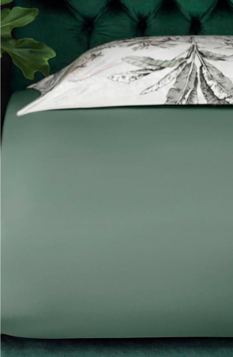 Togas Ilbama fitted sheet, Alternate, color, Green