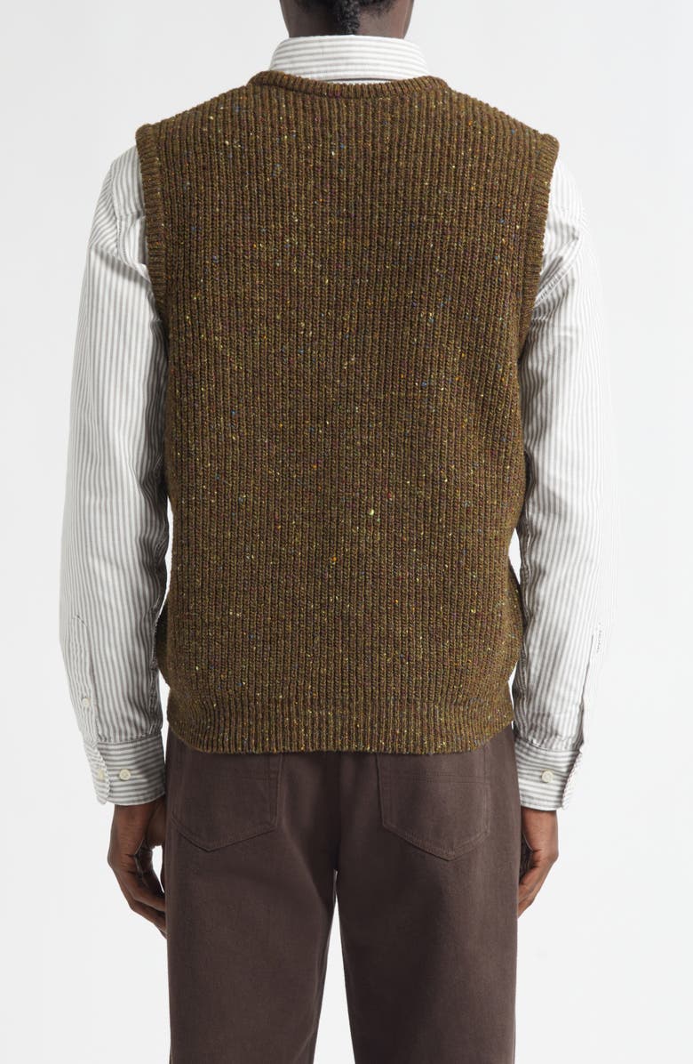 Noah Donegal Wool Sweater Vest, Alternate, color, Bally Castle