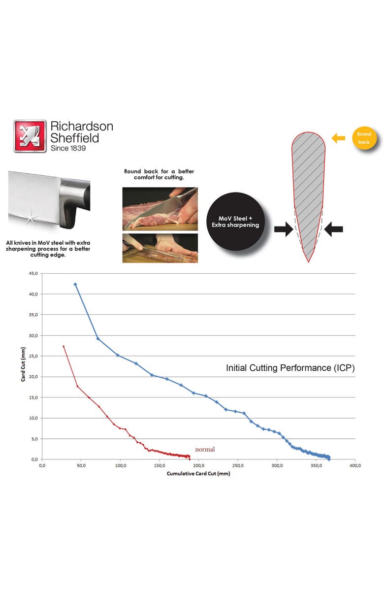 Richardson Sheffield Universal 12-Inch Universal Cleaver for Meat and Vegetables, Alternate, color, Silver