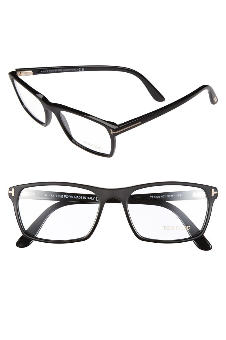 56mm Optical Glasses, Main, color, BLACK GRADIENT/ GOLD