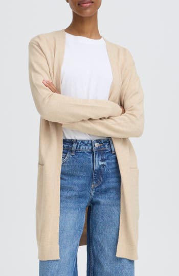 B.young Nonina Longline Cardigan In Gray