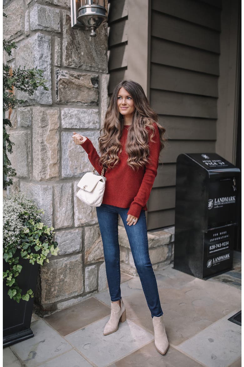 Raglan Sleeve Sweater, Alternate, color, SAFFRON HEATHER